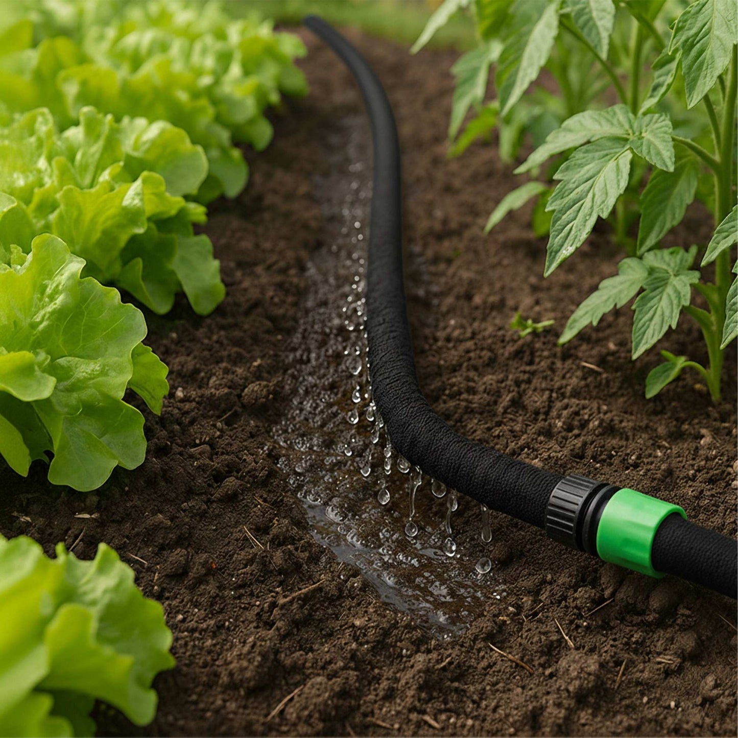 Drip Irrigation Hose for Hedges and Flower Beds, Water-Saving