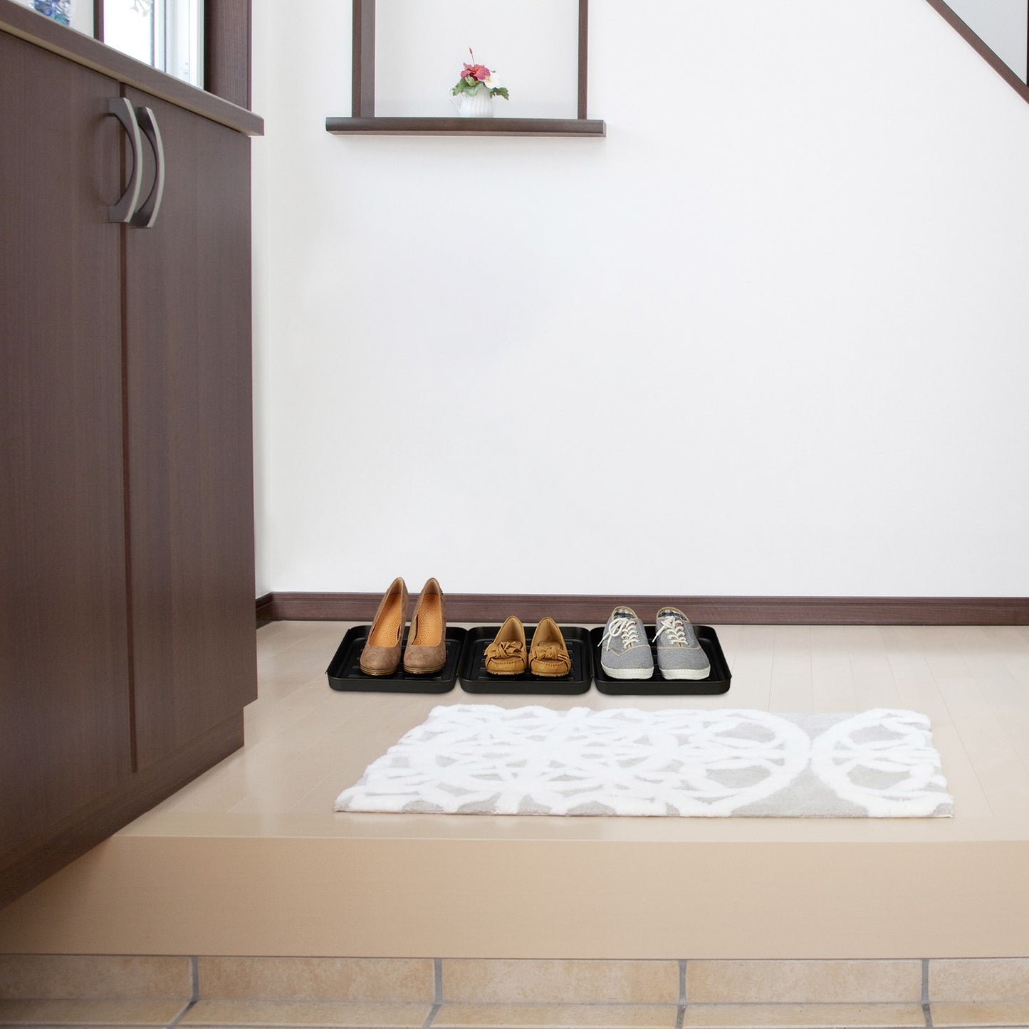 Drip tray for shoes - set of 3