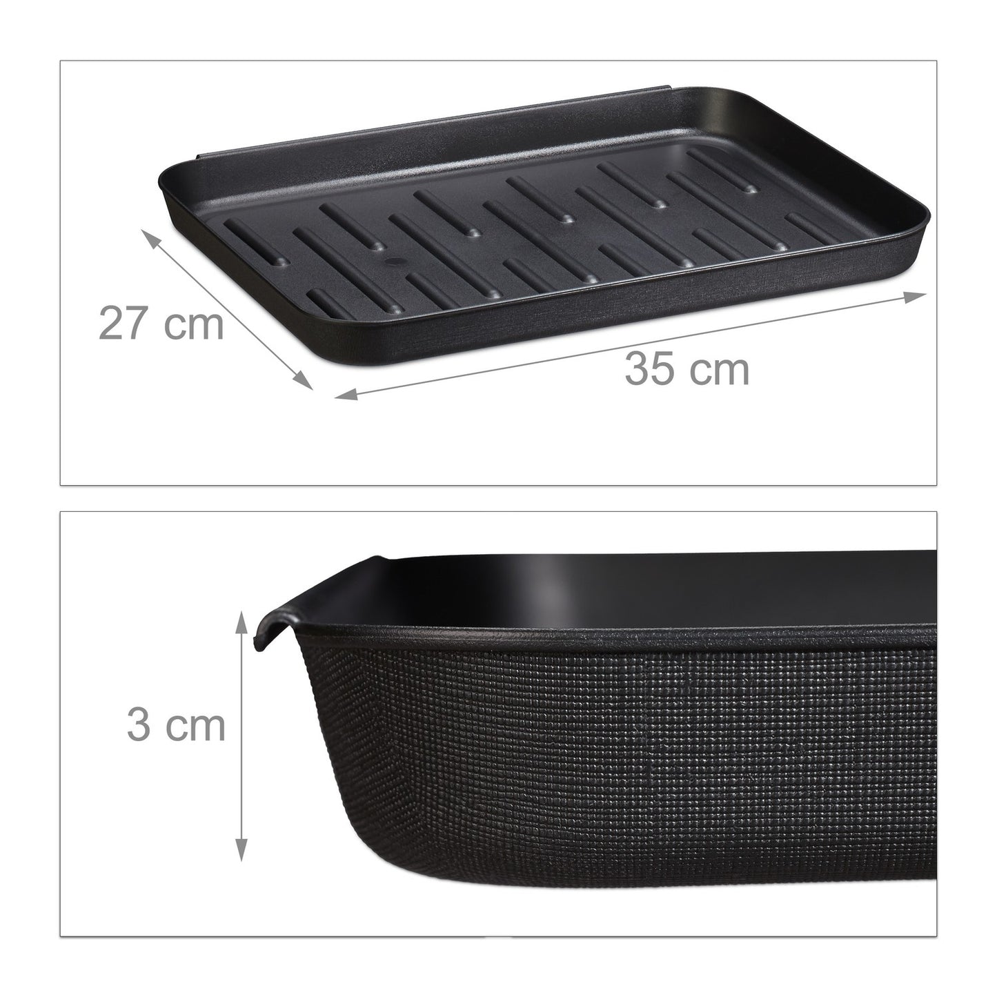 Drip tray for shoes - set of 3