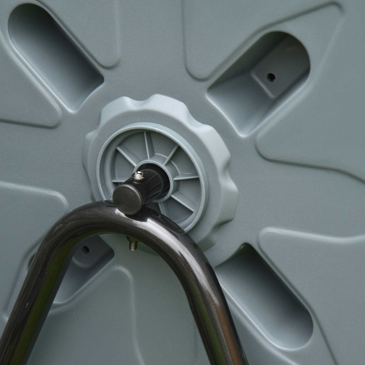 Rotating drum composter 160L - Dual Chamber Efficient grey