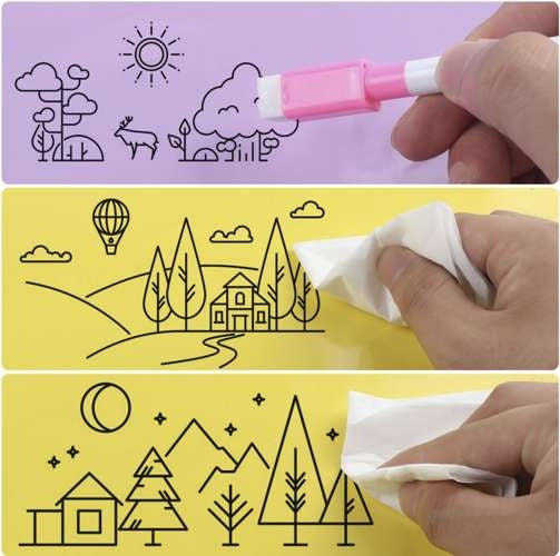 Dry-erase markers - set of 12 pcs. Maaleo 21646