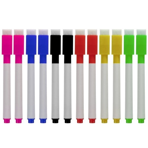 Dry-erase markers - set of 12 pcs. Maaleo 21646