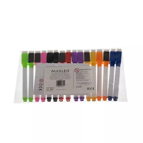 Dry-erase markers - set of 16 pcs. Maaleo 21647