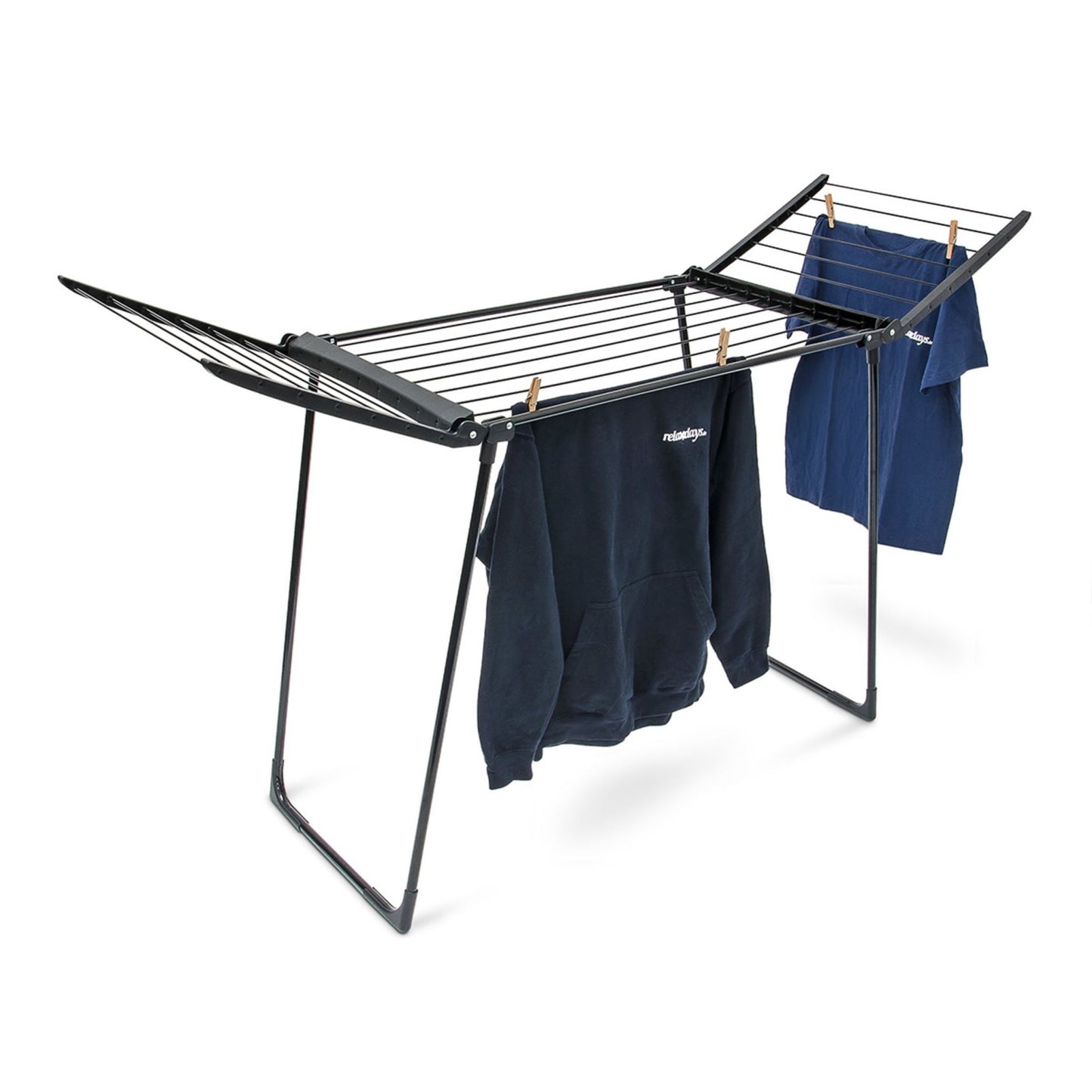 Drying rack foldable black