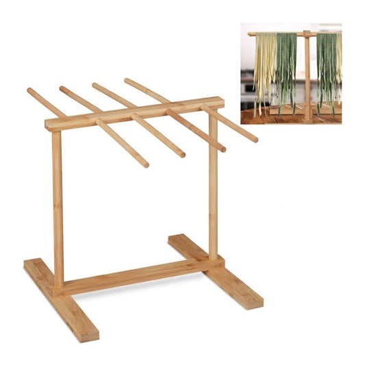 <p>Enhance your homemade pasta experience with our natural bamboo pasta dryer, designed for durability and optimal drying. This elegant kitchen tool ensures perfect pasta every time.</p>

<ul>
<li>Crafted from natural bamboo for lasting durability and sty