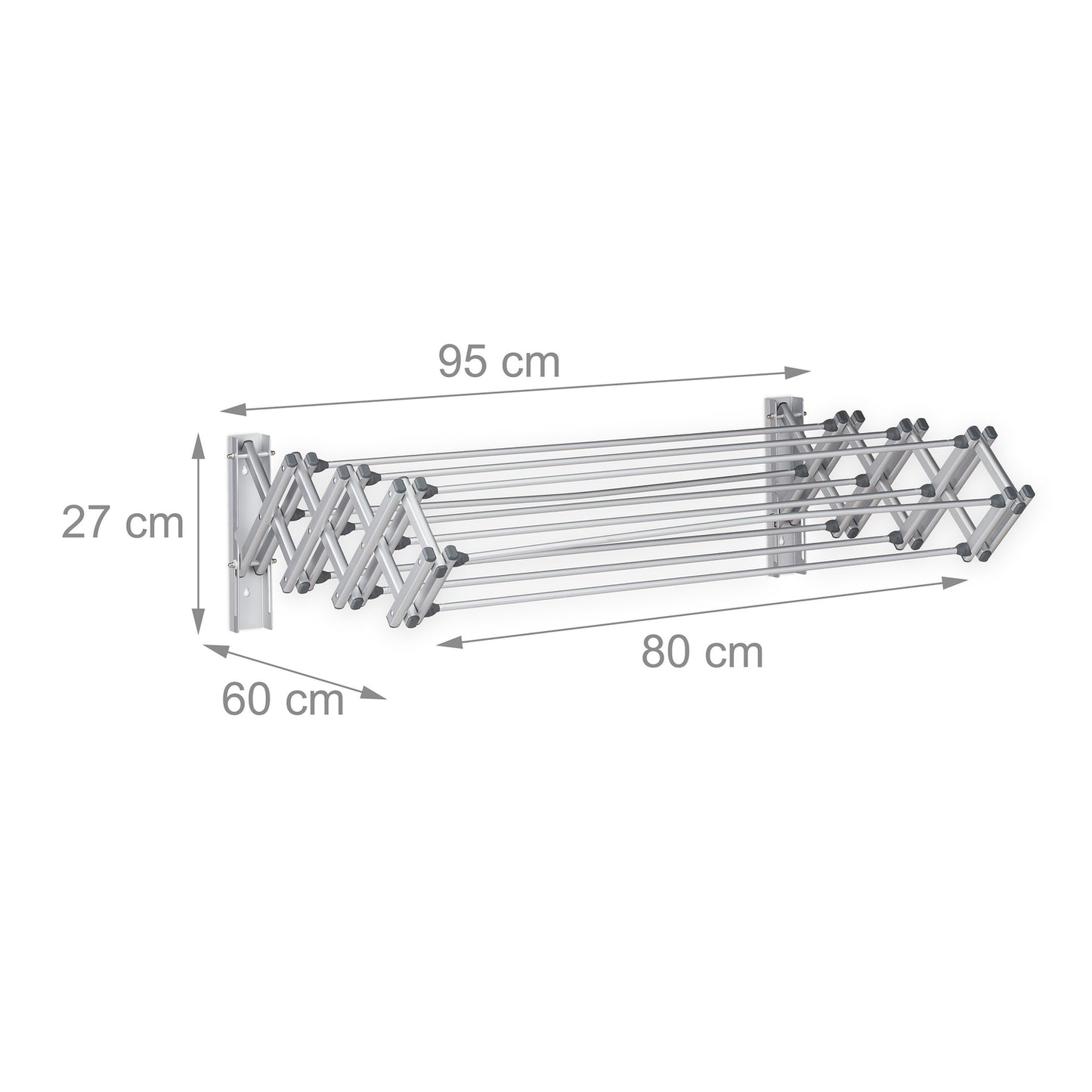 <p>Maximize your space with our retractable wall-mounted laundry hanger, perfect for efficient drying in compact areas. This versatile drying rack is ideal for apartments, balconies, and bathrooms.</p>

<ul>
<li>Save space with a retractable design for co
