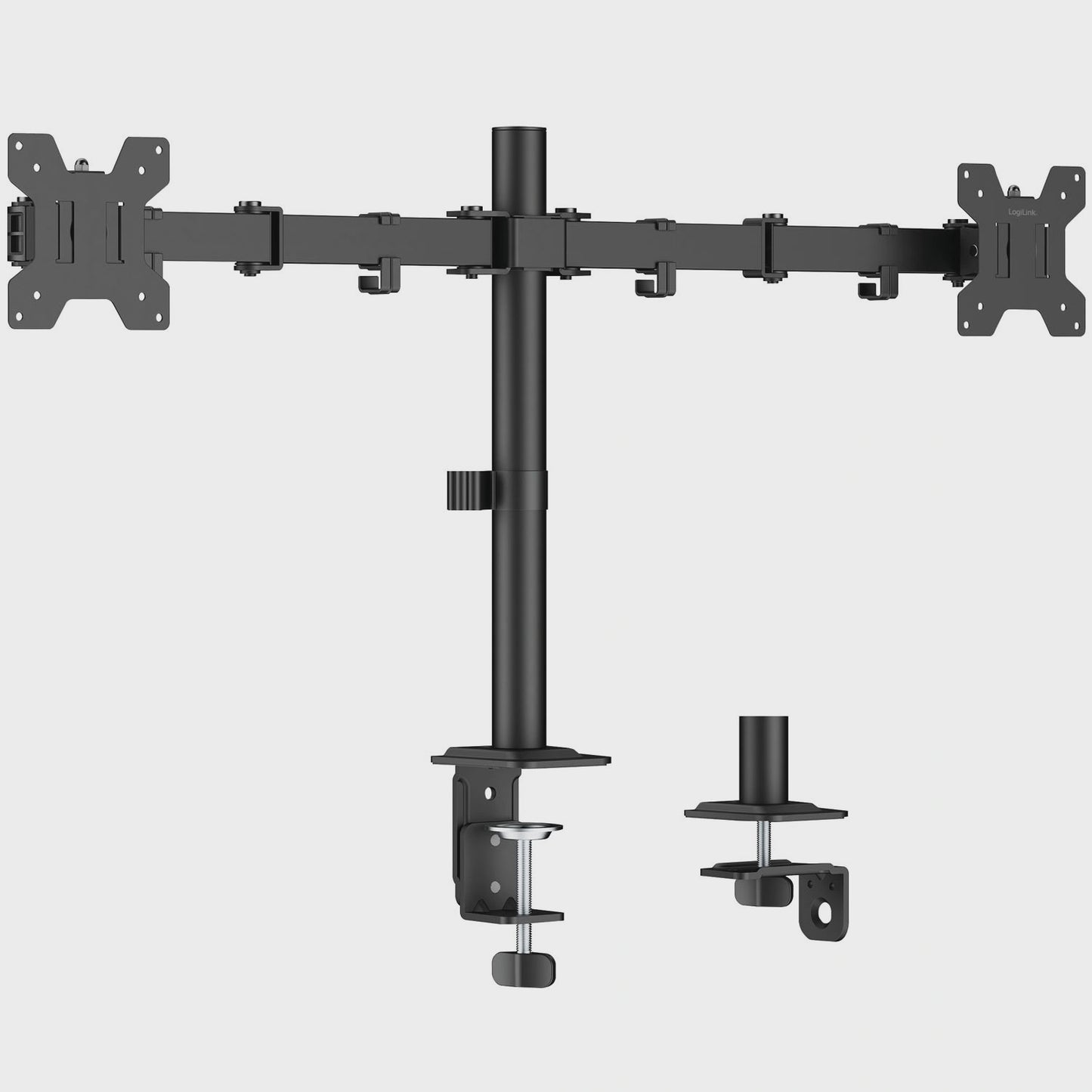 Dual Monitor Mount 17-32" Adjustable Arms, Black