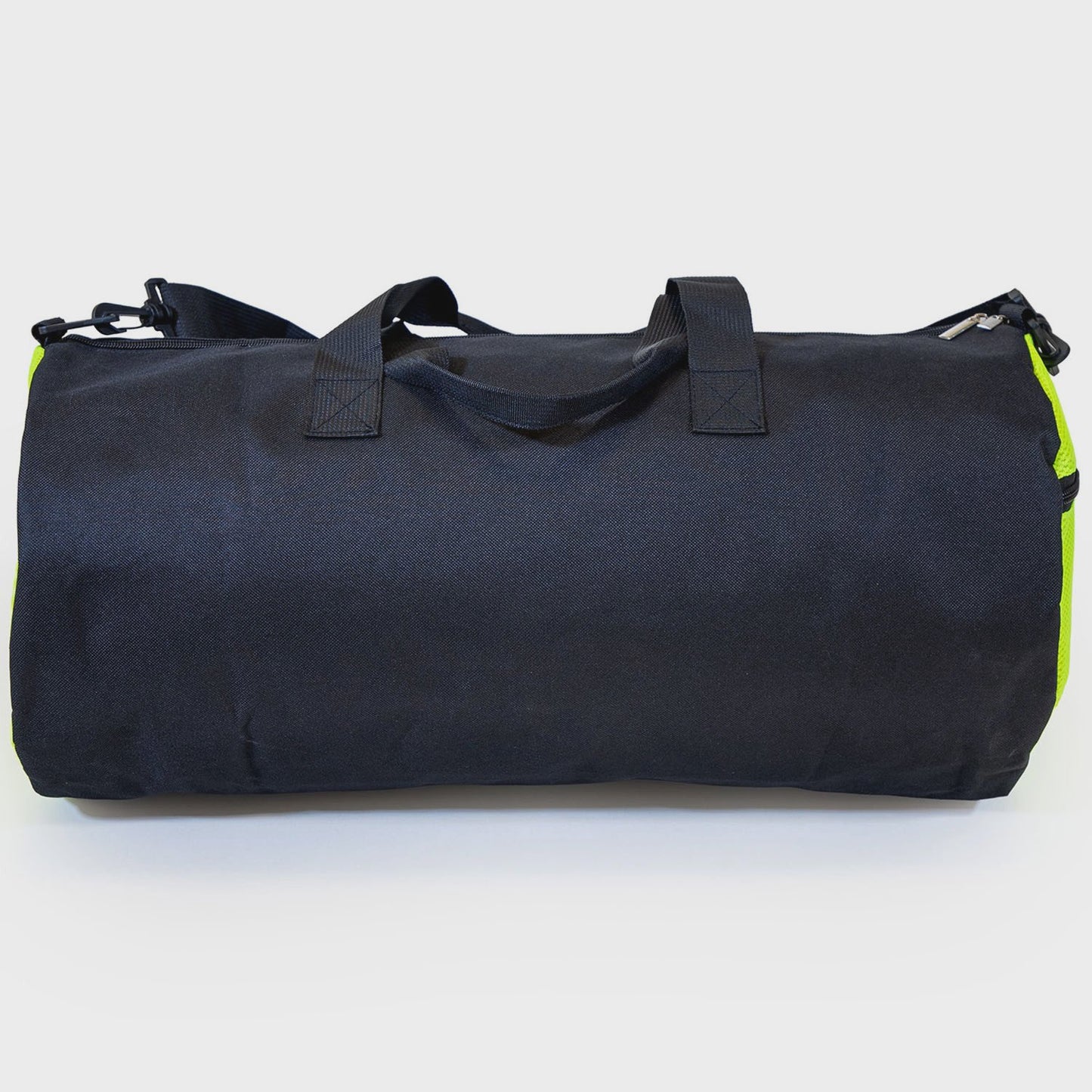 Duffel Bag 50x25 cm Black/Yellow, Durable Travel Gym Bag
