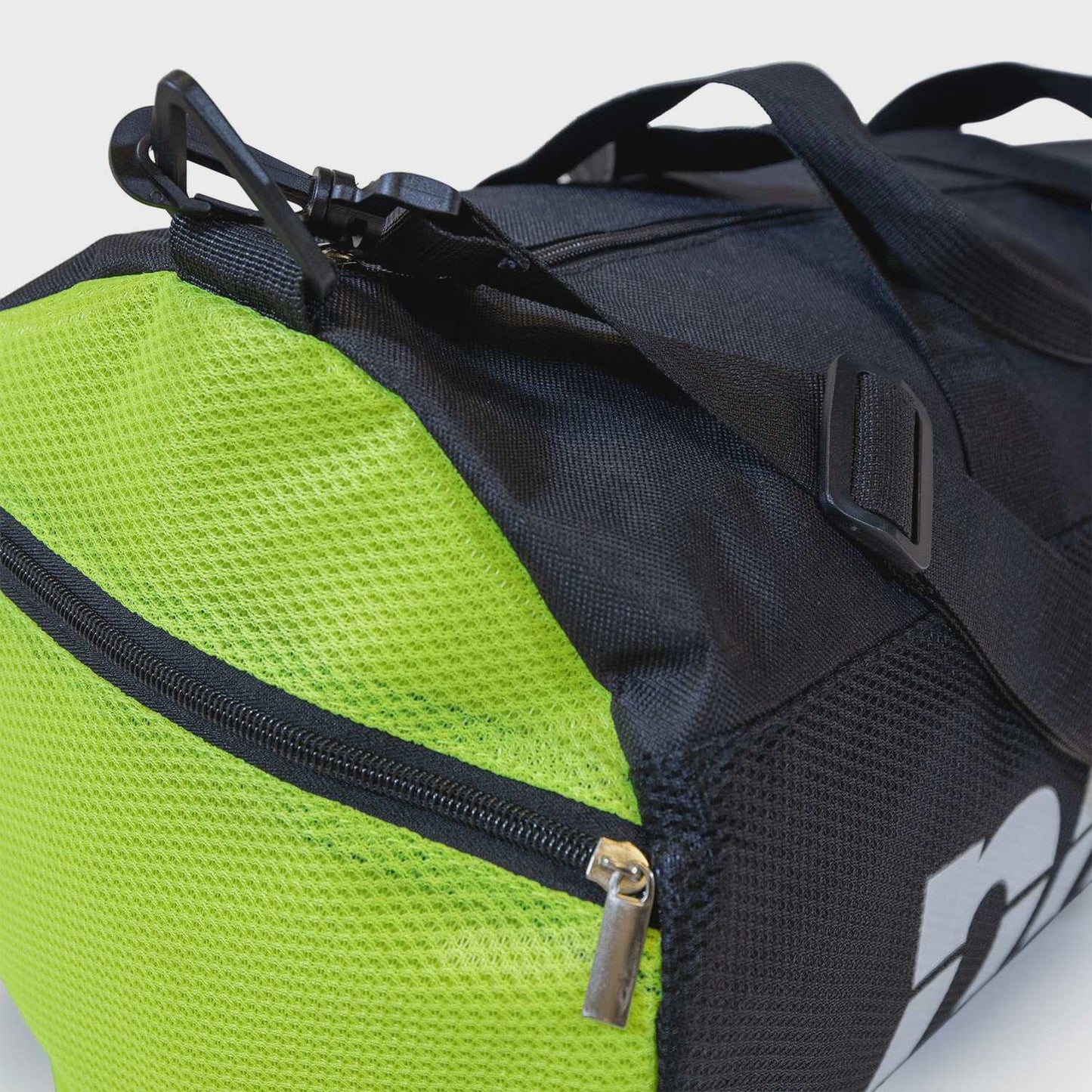 Duffel Bag 50x25 cm Black/Yellow, Durable Travel Gym Bag