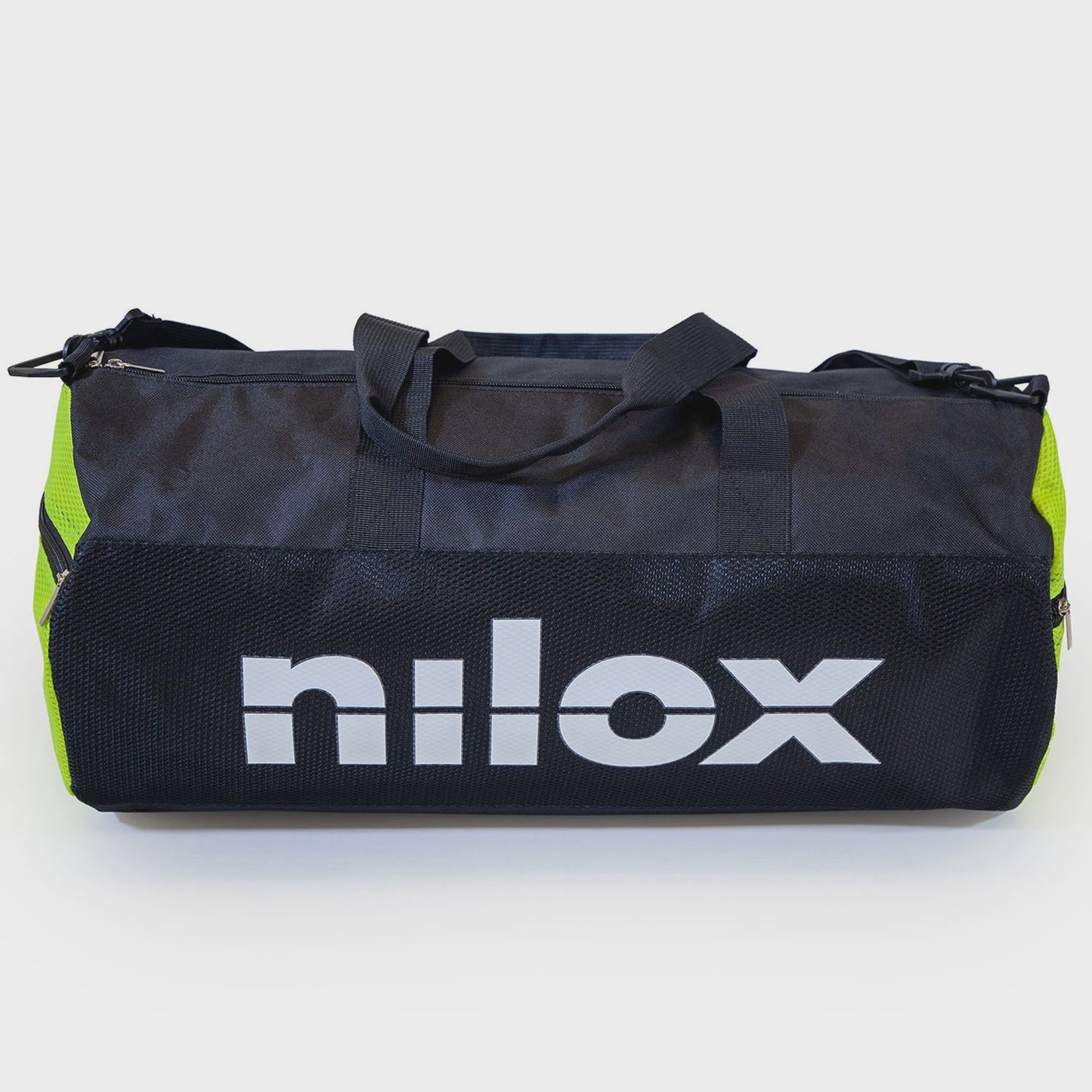 Duffel Bag 50x25 cm Black/Yellow, Durable Travel Gym Bag