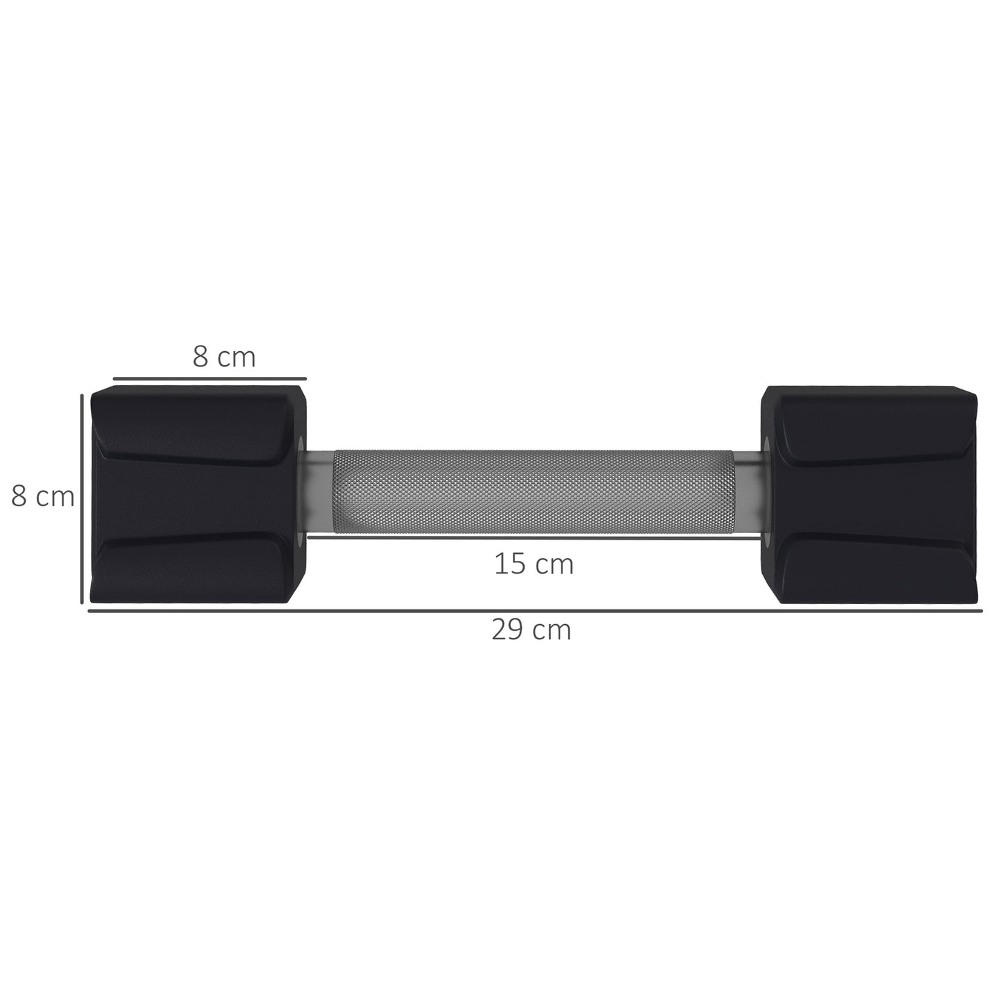Dumbbell set 15 Kg - Non-slip handles for strength training