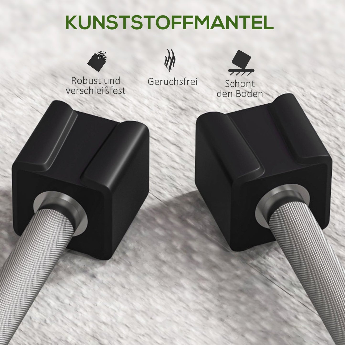 Dumbbell set 15 Kg - Non-slip handles for strength training