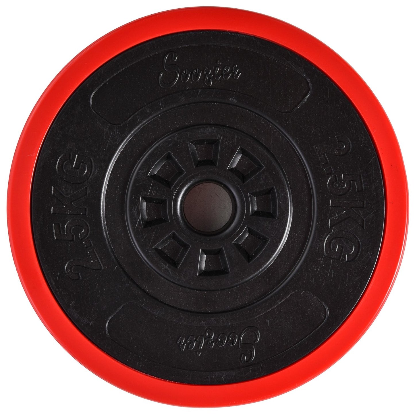 Adjustable dumbbells & barbell set, 20 kg, red/black, home training
