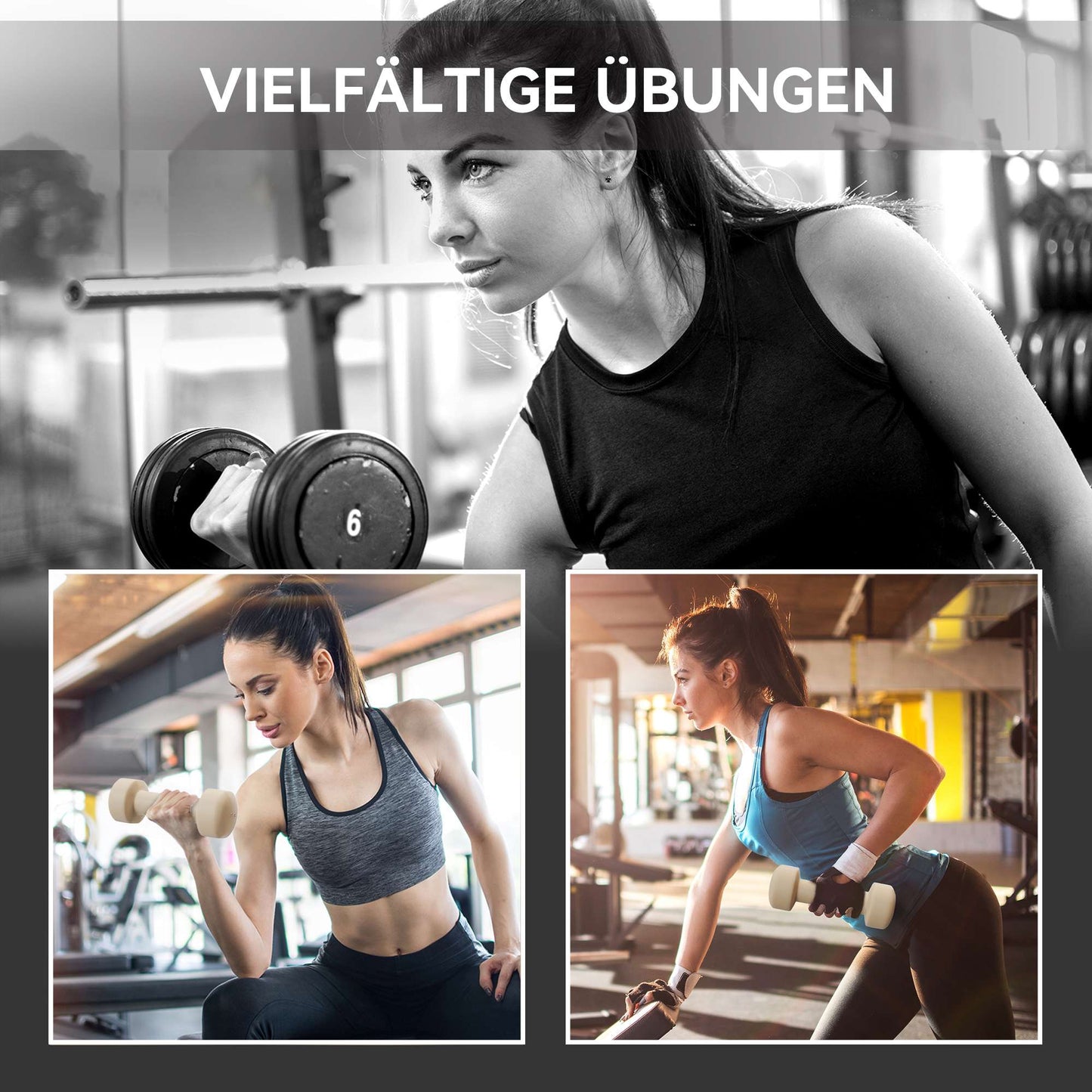 Dumbbell Set with Case – 4 Pairs: 0.5kg to 2kg