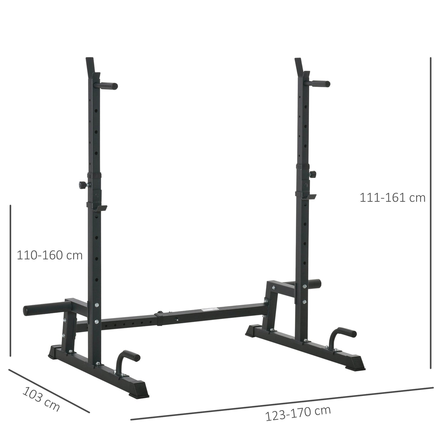 Adjustable dumbbell and barbell rack, steel, capacity 150 kg