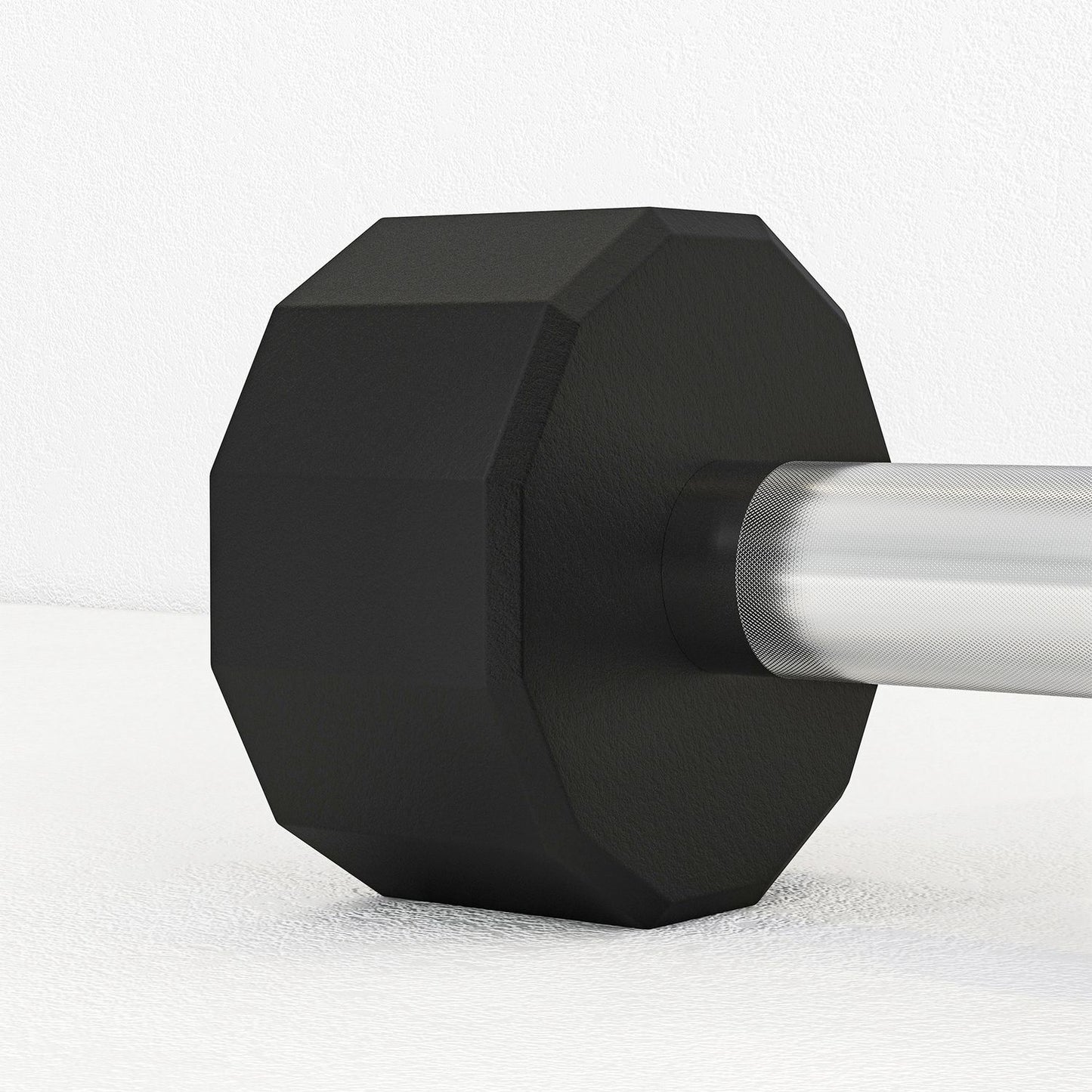 20 kg dumbbell set in metal, non-slip, black, strength training