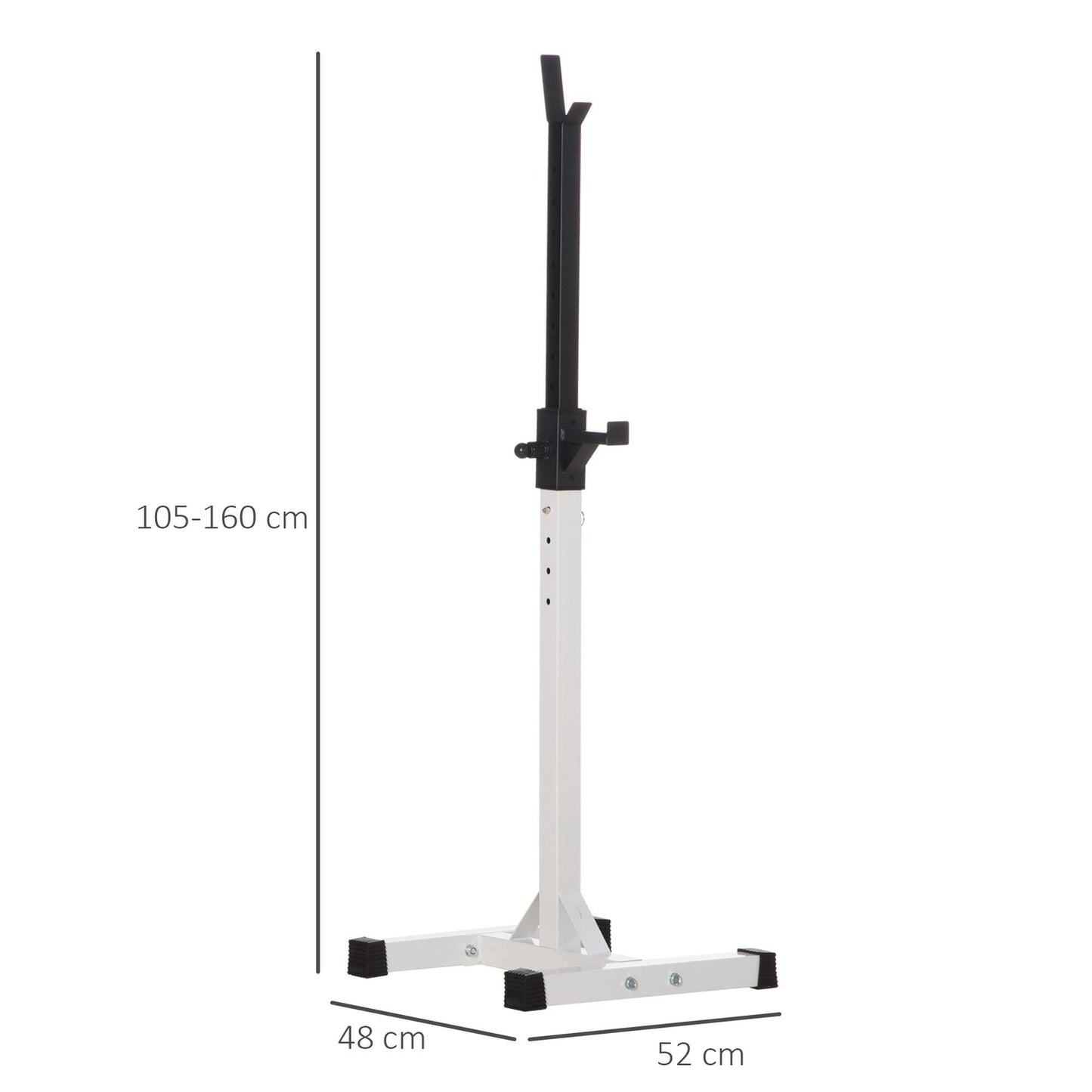 Adjustable dumbbell and barbell rack, 105-160 cm, 150 kg Capacity