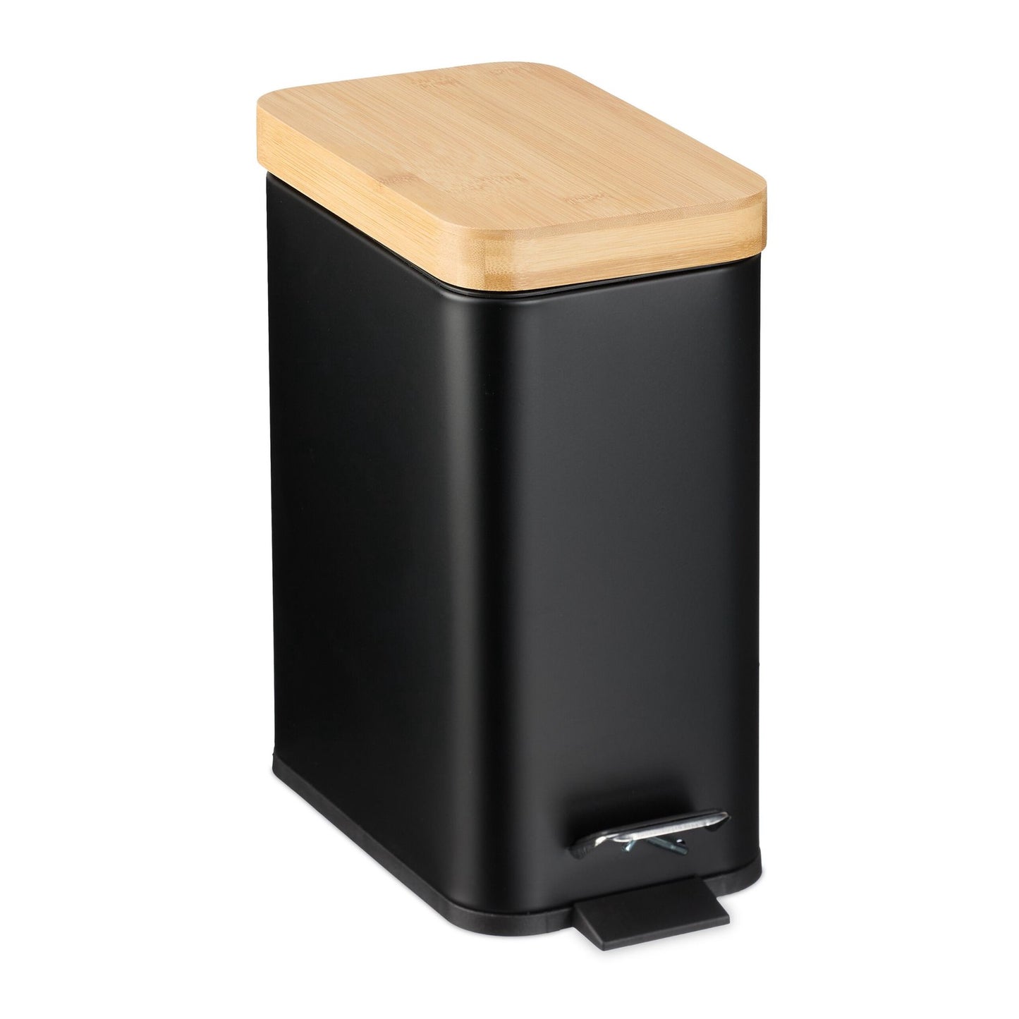 Dustbin for bathroom 5 liters with bamboo lid