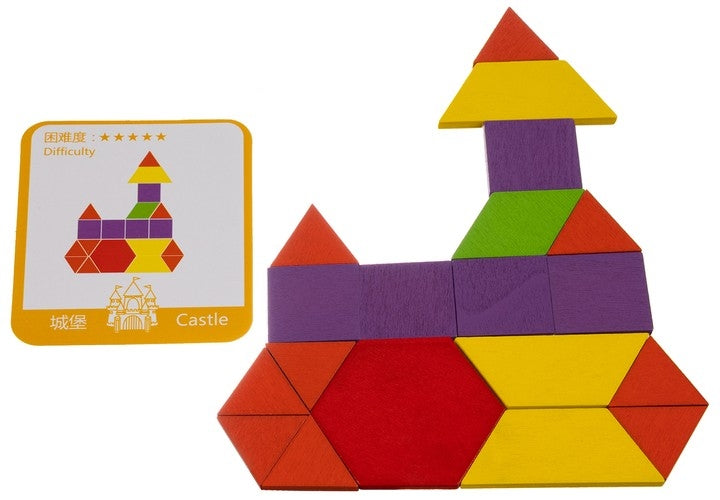 Educational puzzle - geometric figures