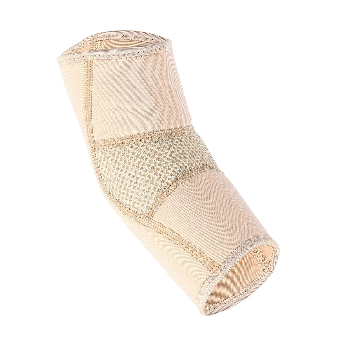Elbow Support, Beige, Size M, Compression Sleeve