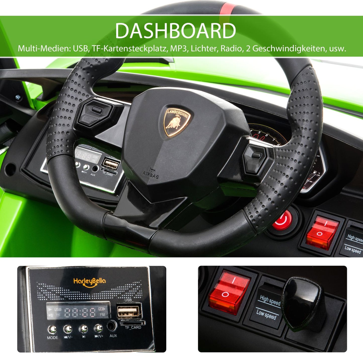 Children's car Lamborghini, 3-8 years, Remote control