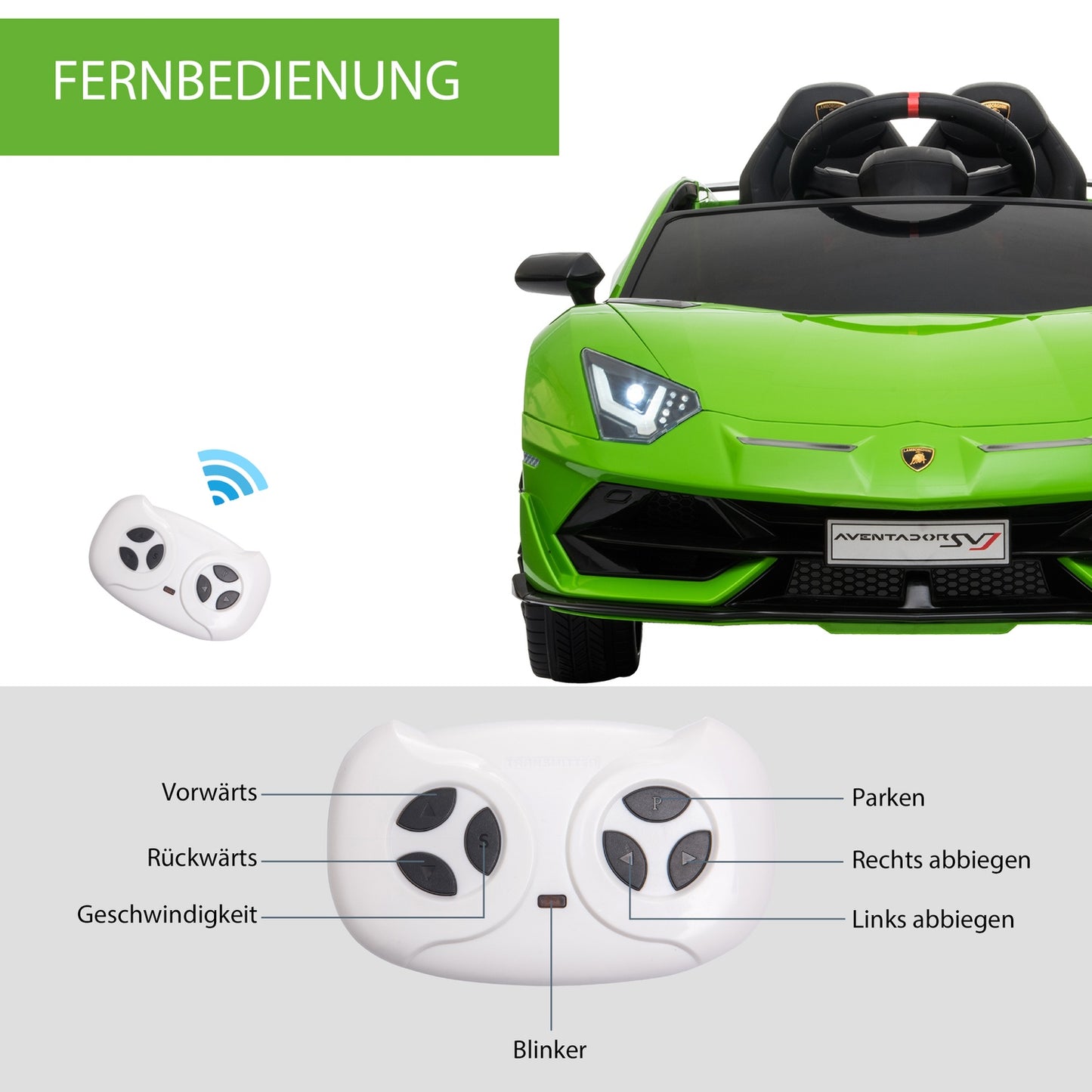 Children's car Lamborghini, 3-8 years, Remote control