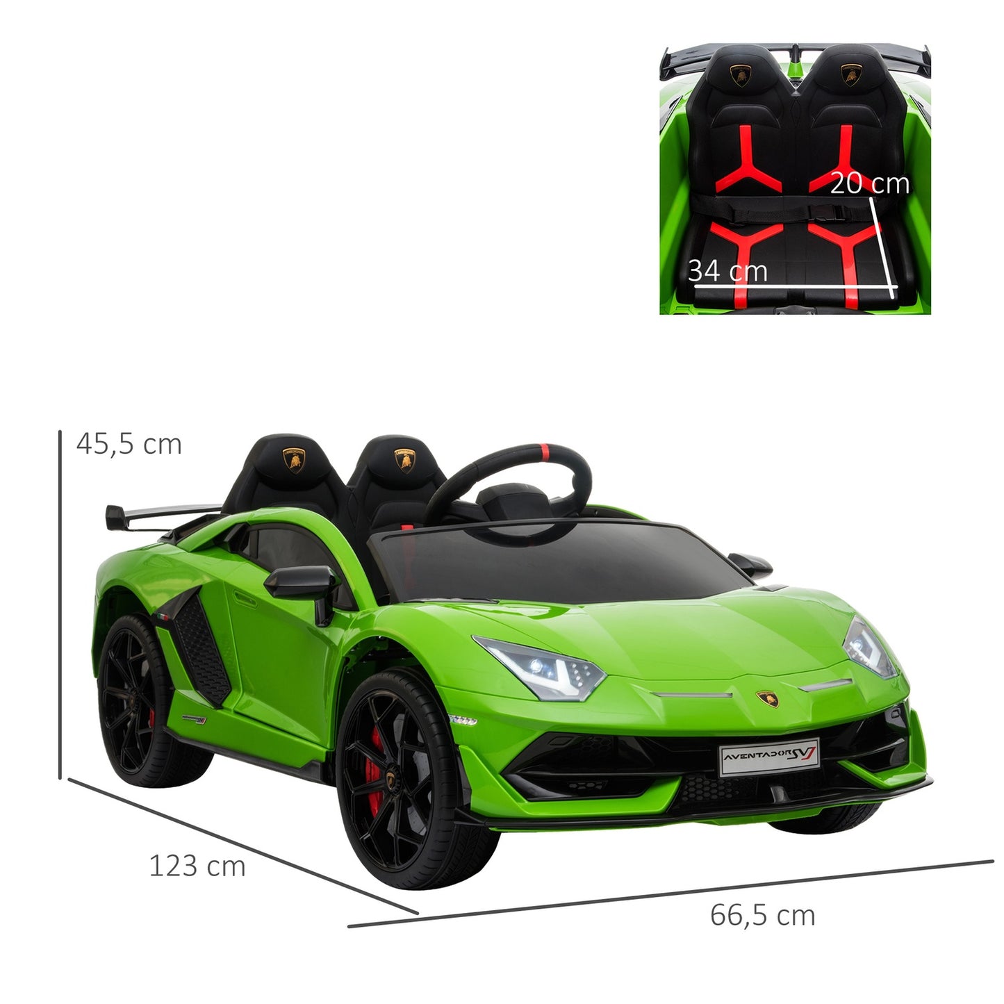 Children's car Lamborghini, 3-8 years, Remote control