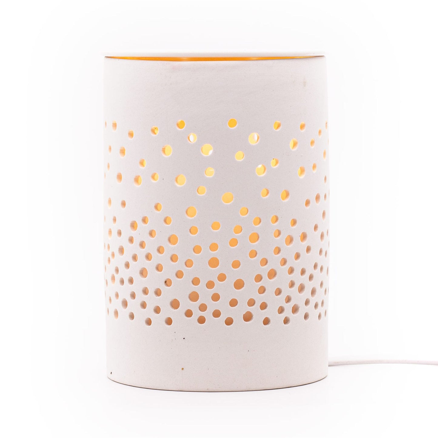 Electric Ceramic Wax Warmer, Modern Dot Design