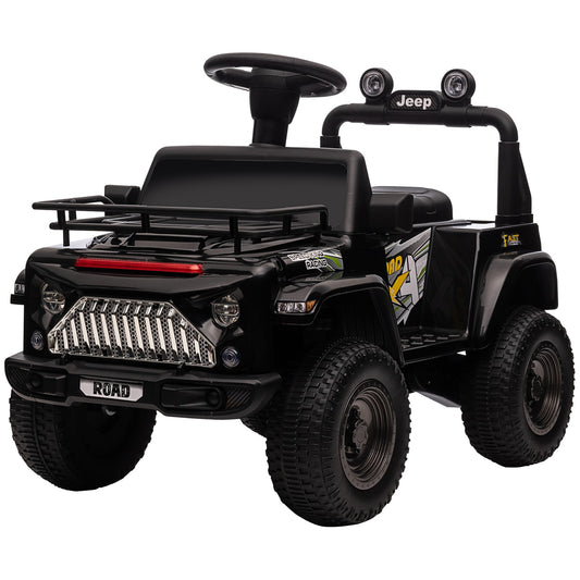 Electric Riding Off-Road Vehicle with Music and Storage - Black