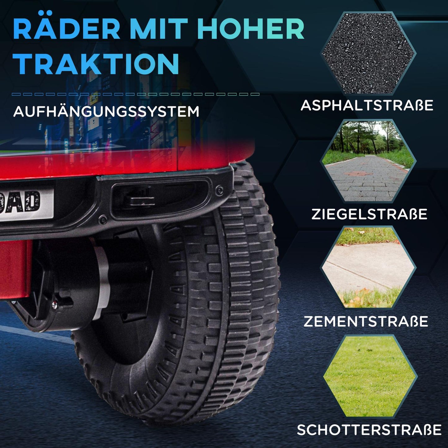 Electric children's car - off-road, music, lights, 3-5 years
