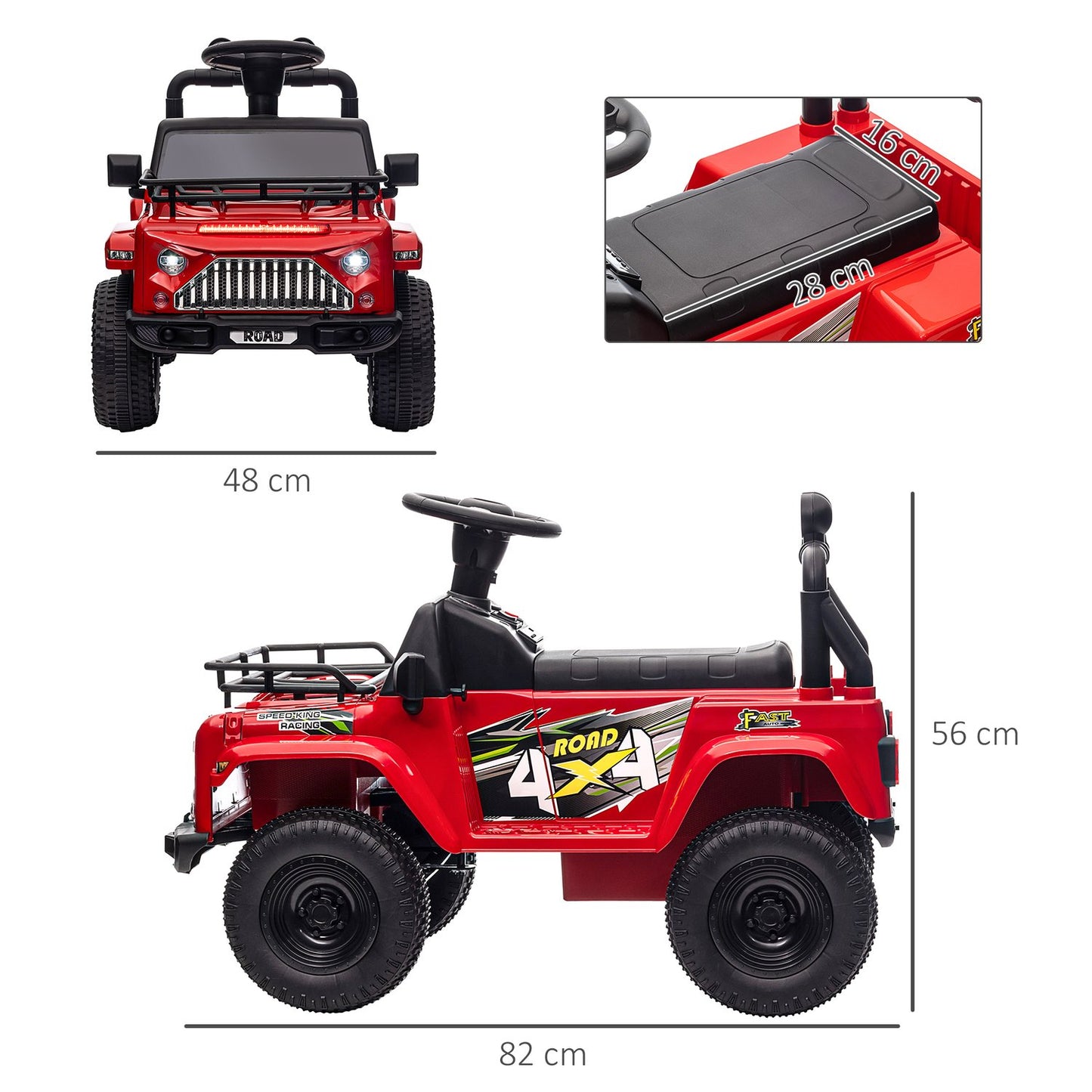 Electric children's car - off-road, music, lights, 3-5 years