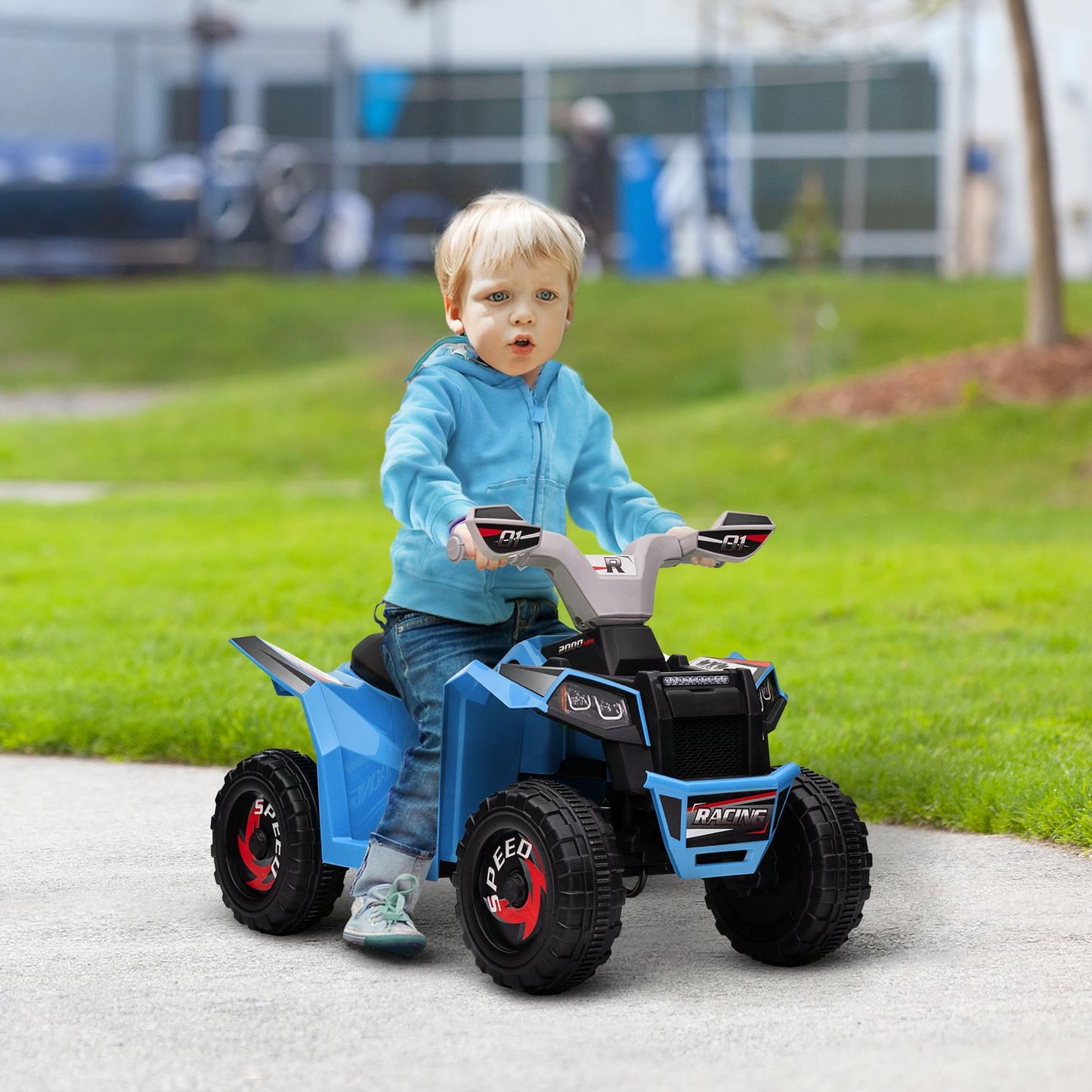 Children's electric quad bike with forward and reverse, 6V, 2.5 km/h, 1.5-3 years