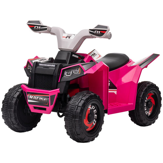 Electric quad bike for children, forward/backward, 6V, 1.5-3 years, pink