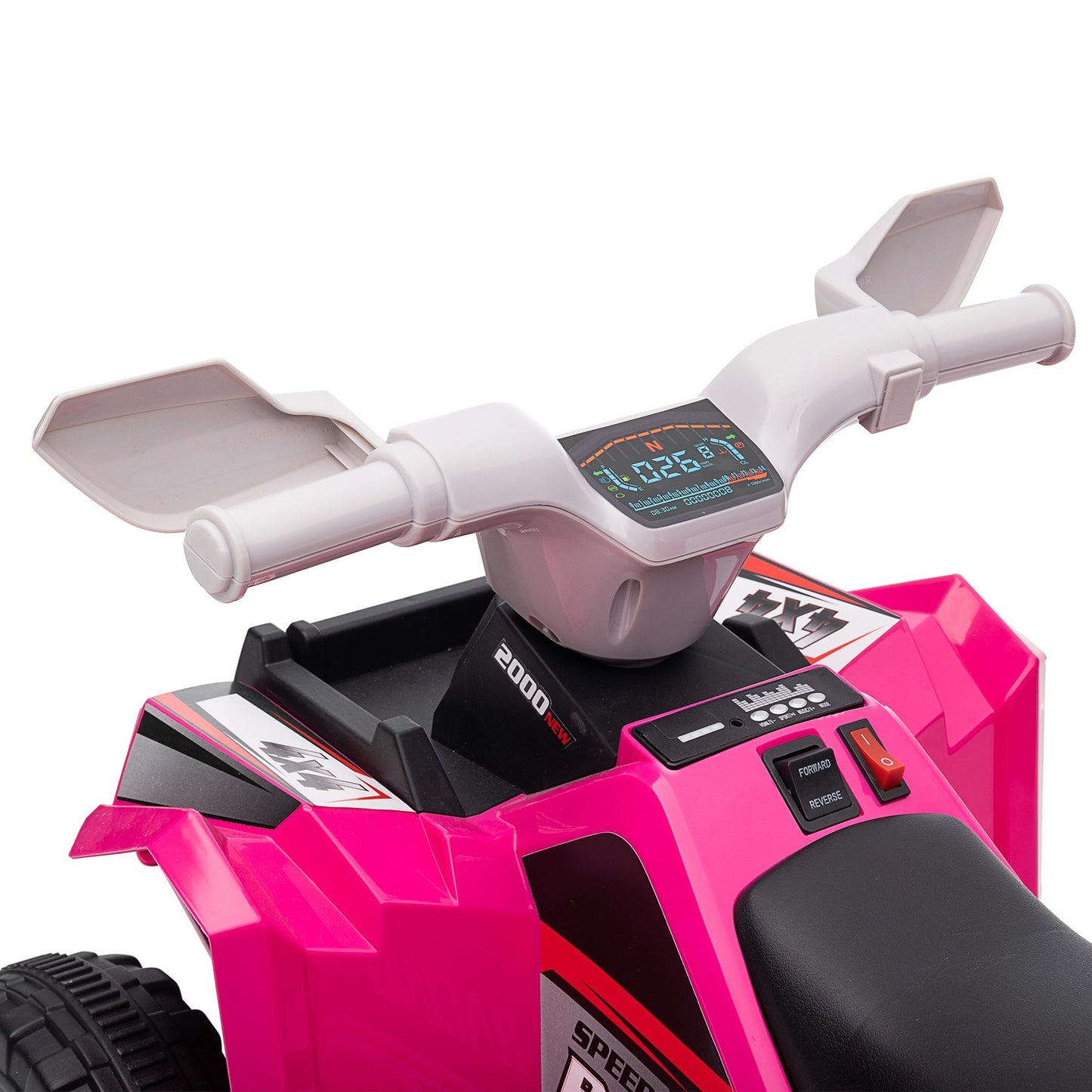 Electric quad bike for children, forward/backward, 6V, 1.5-3 years, pink