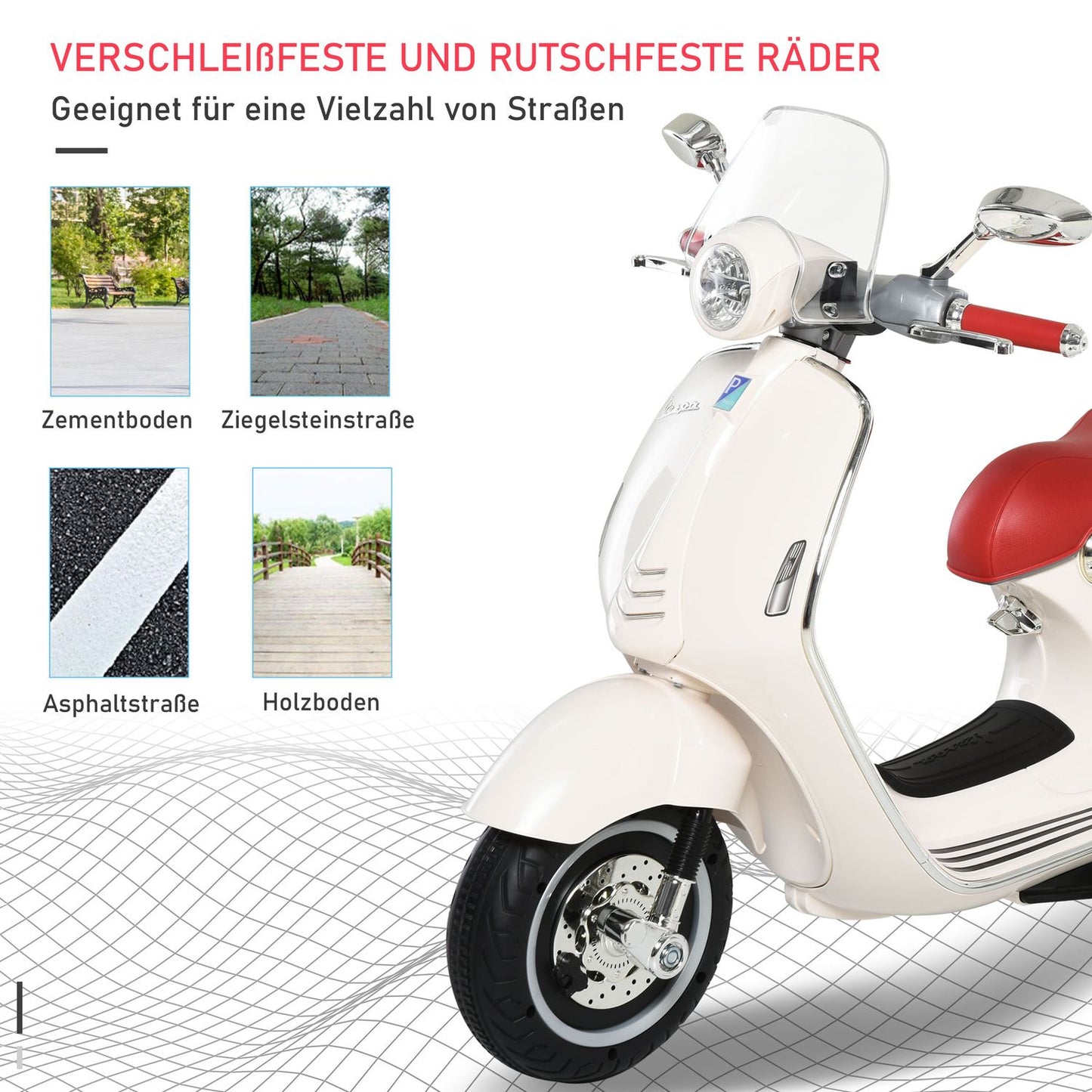 Electric children's motorcycle with MP3 and lights, 3-6 years