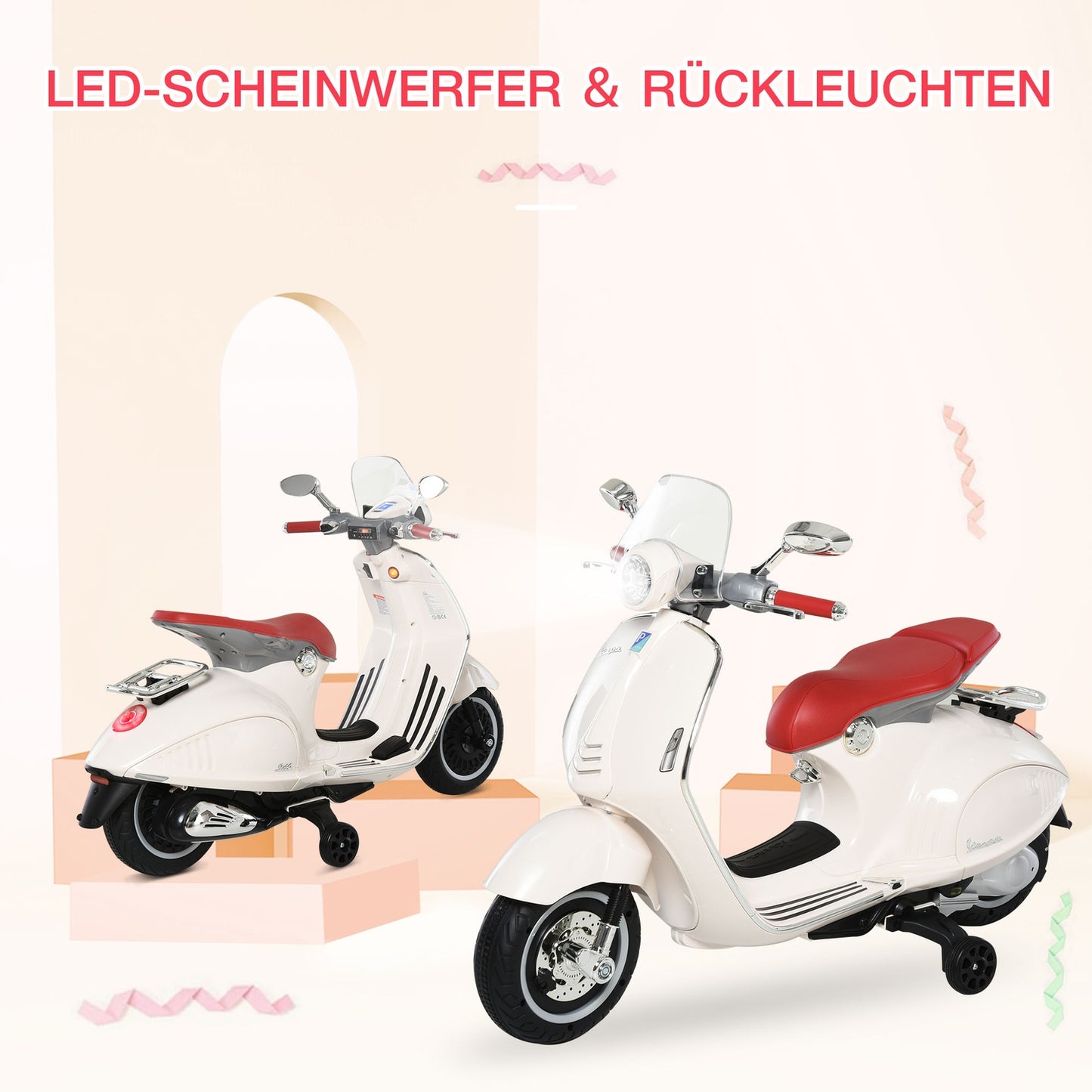 Electric children's motorcycle with MP3 and lights, 3-6 years