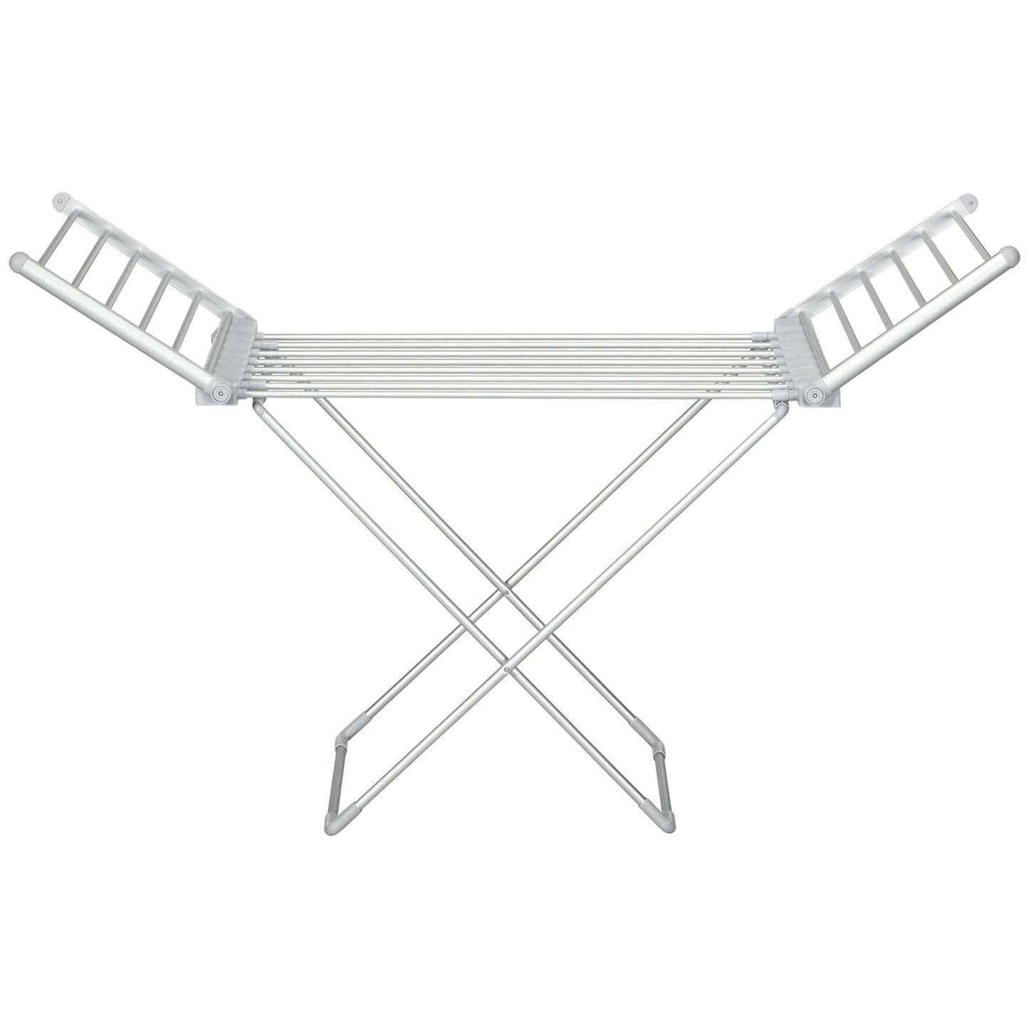 Heated Collapsible Clothes Airer - Adjustable Temperature, Aluminum