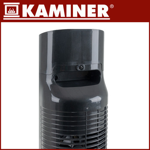 Electric Column Heater, 2000W, Fireplace Effect, Remote