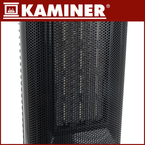 Electric Column Heater, 2000W, Fireplace Effect, Remote