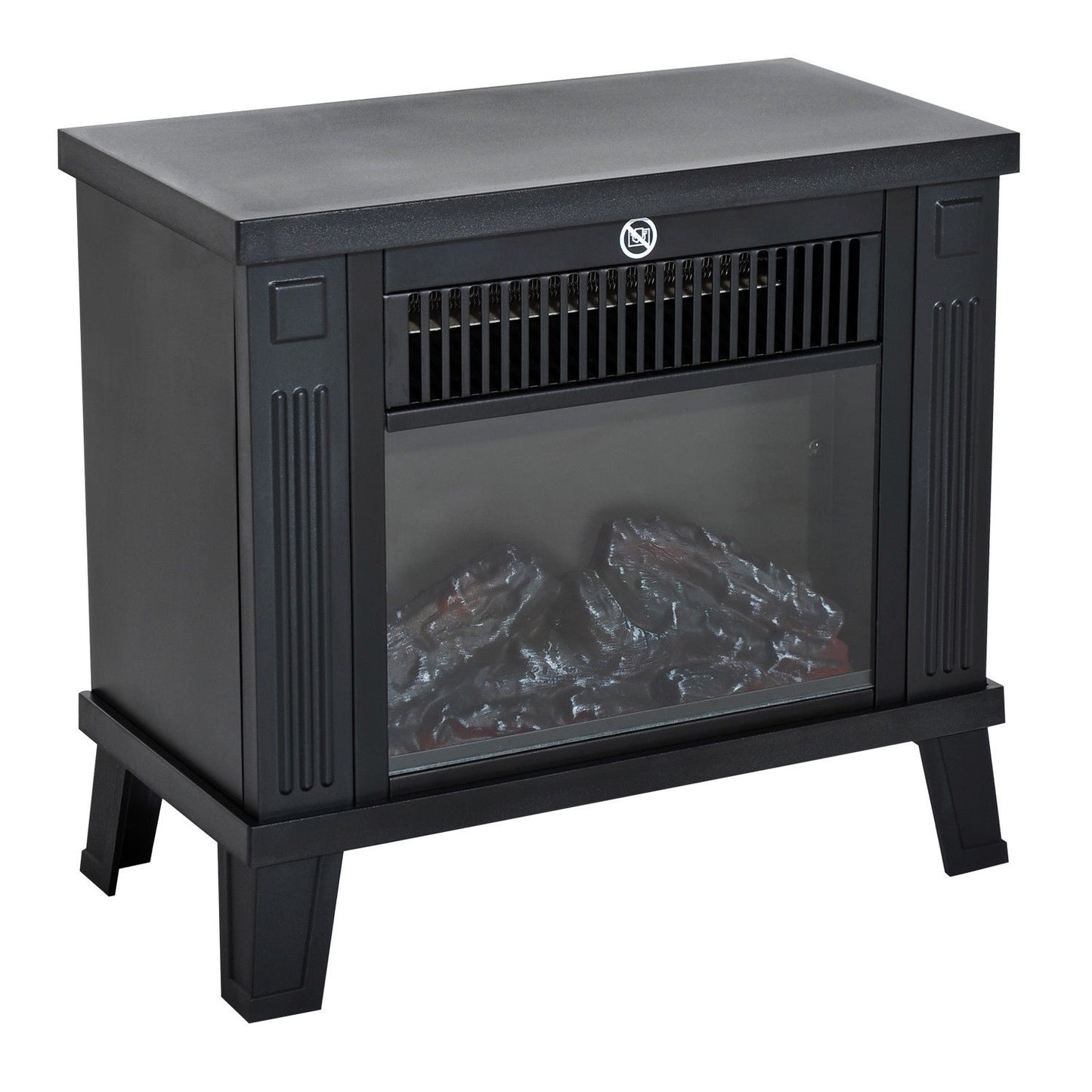 Electric stove - 600/1200W, black, 34x17x31 cm