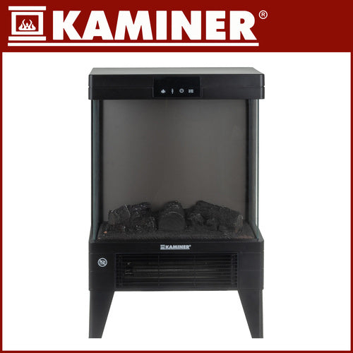Electric Fireplace Heater, 2000W, Flame Effect, Remote Control