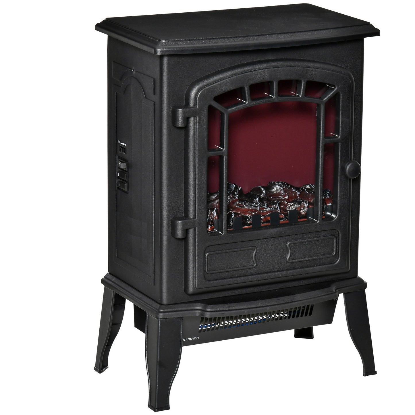 Electric Fireplace Heater, 2 Heat Settings, 20-25m² Coverage