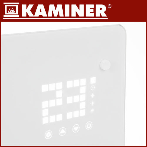 Electric Glass Heater, 2500W, WiFi & Remote Control