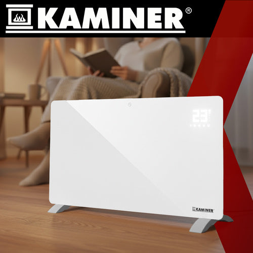 Electric Glass Heater, 2500W, WiFi & Remote Control
