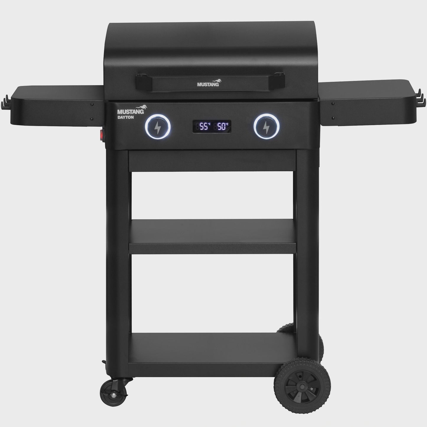 Electric Grill with Cart, Dual Heat Zones, 2300W