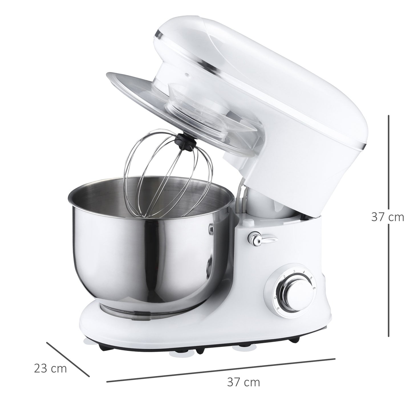 Electric hand mixer with stand, 5.5L bowl, 1200W, 6 speeds