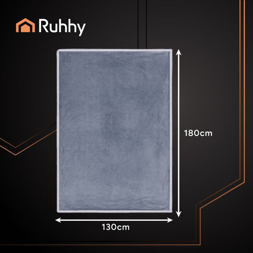 Electric Heated Blanket, 180x130cm, 10 Modes, Gray