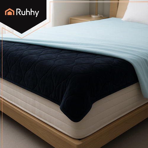 Electric Heated Blanket Mat, 180x130cm, 6 Modes, Remote