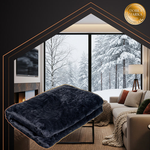 Electric Heated Blanket Mat, 180x130cm, 6 Modes, Remote