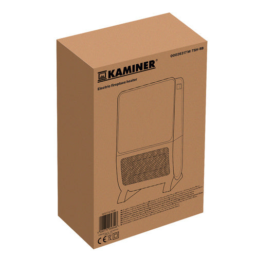 Electric Heater with 3D Flame Effect, 2000W, Remote Control